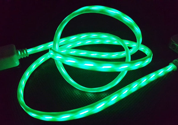 1 Meter Light Pulse Electroluminescent Charge & Sync Cables