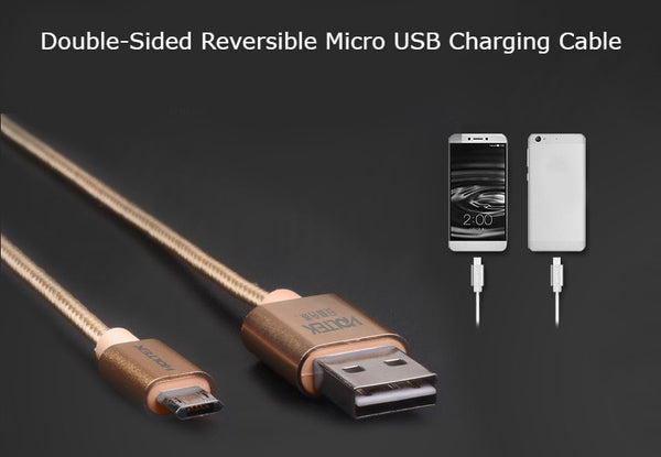 The World's First Double-Sided Reversible Micro USB Charging Cable