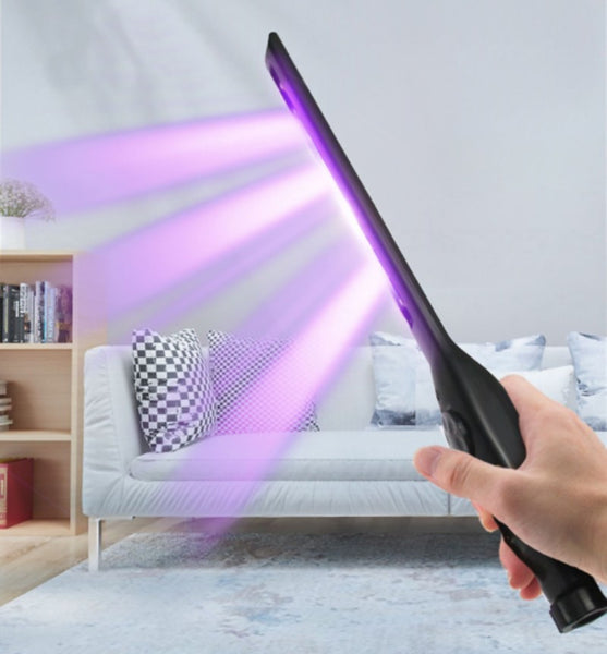 Portable Handheld UV Disinfection Lamp for Home & Travel, with LED UV Disinfection, Simple Operation, Fast and Effective, Suitable for Sofa, Tableware, Clothes and More