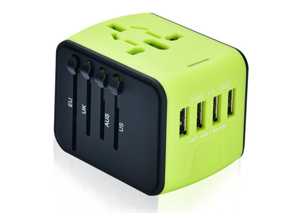 The 4-Port USB All-In-One Adapter You Need - Go To 200 Countries With Only One Adapter