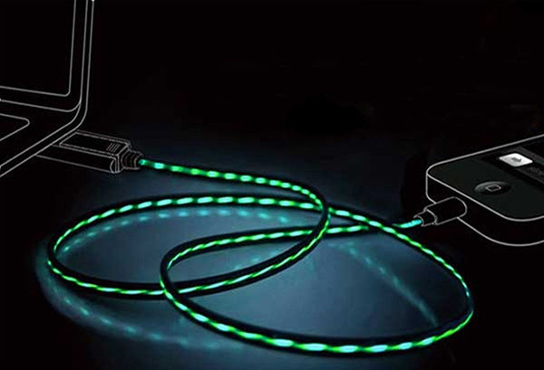 1 Meter Light Pulse Electroluminescent Charge & Sync Cables