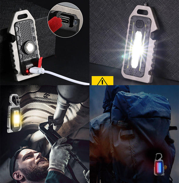 Multifunctional Keychain Flashlight