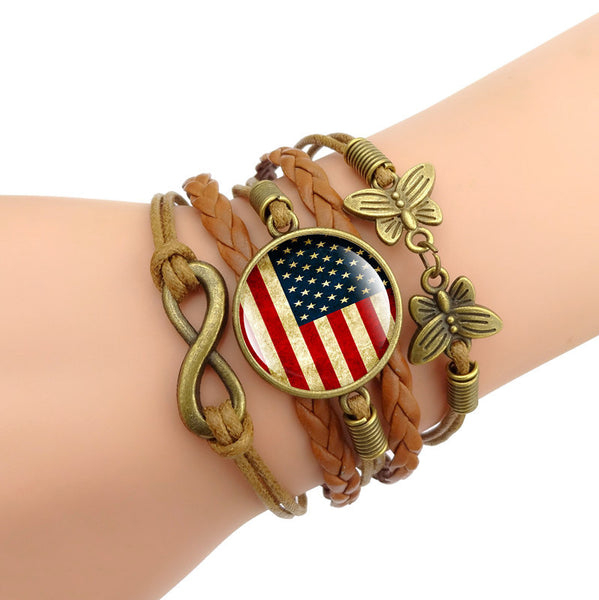 American Flag Bracelet