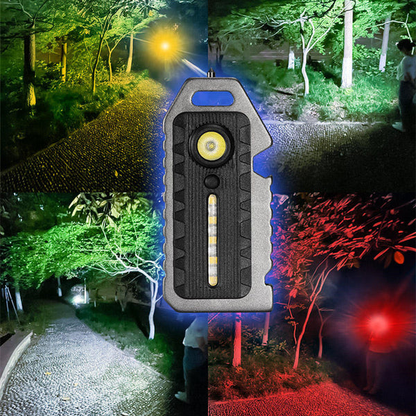 Multifunctional Keychain Flashlight