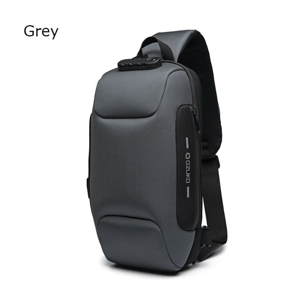 Most Secure Anti-theft Sling Backpack With 3-Digit Lock, Large Capacity & USB Charging Port