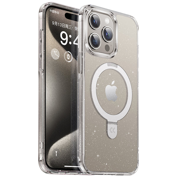 Magnetic Adsorption Phone Case With Stand For iPhone 15, Drop-Proof