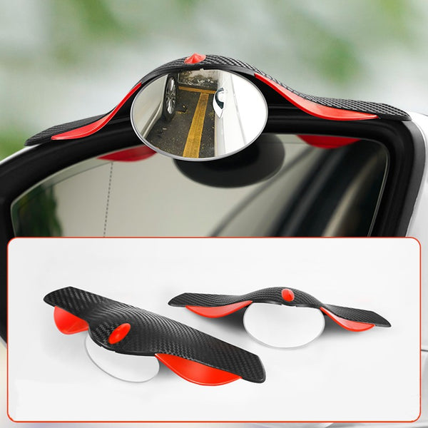 Car Reverse Rearview Mirror Rain Eyebrow Blind Spot Auxiliary Mirror Integrated