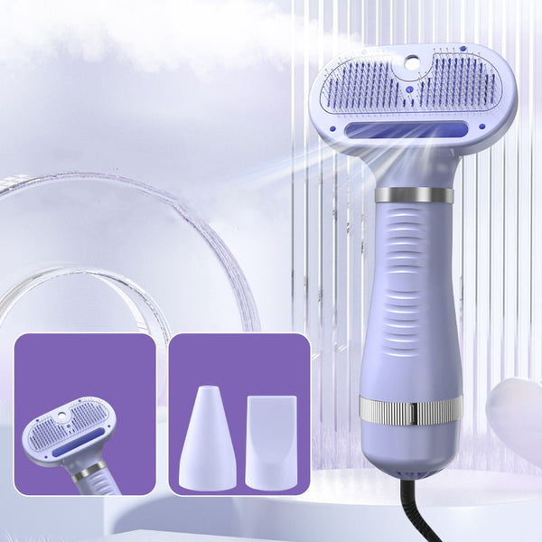 Pet De-Shedding Spray And Blow-Dry Brush