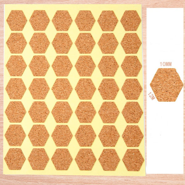 Wooden Self-Adhesive Sticker Labels With Writable Surface