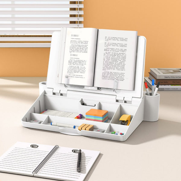 Three-In-One Reading Stand, Whiteboard, And Storage Box Desktop Holder