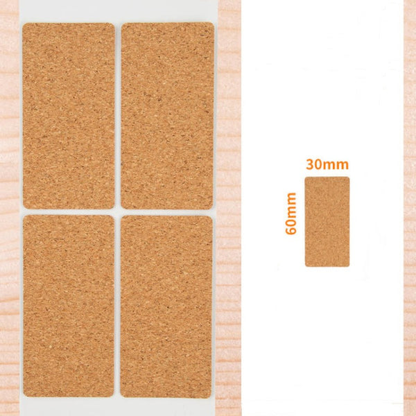 Wooden Self-Adhesive Sticker Labels With Writable Surface