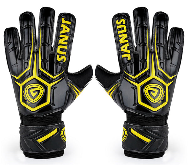 Goalkeeper Gloves with Finger Support, Anti-Slip Palm and Soft PU Hand Back, for Men & Women, Youth & Adult
