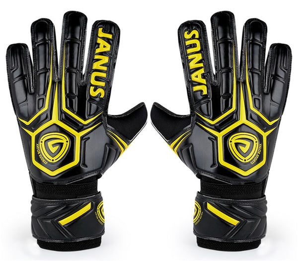 Goalkeeper Gloves with Finger Support, Anti-Slip Palm and Soft PU Hand Back, for Men & Women, Youth & Adult