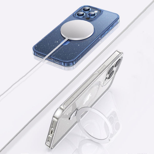 Magnetic Adsorption Phone Case With Stand For iPhone 15, Drop-Proof