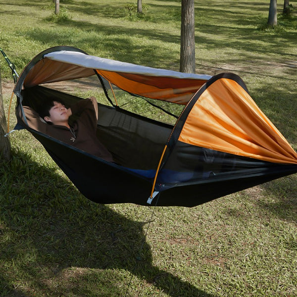 Outdoor Anti-Tipping, Mosquito-Proof, Sunshade Hammock