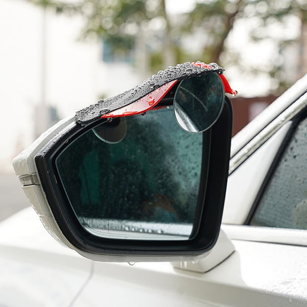 Car Reverse Rearview Mirror Rain Eyebrow Blind Spot Auxiliary Mirror Integrated