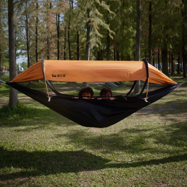 Outdoor Anti-Tipping, Mosquito-Proof, Sunshade Hammock