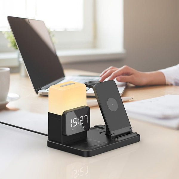 Multi-Functional Night Light Clock Wireless Charger