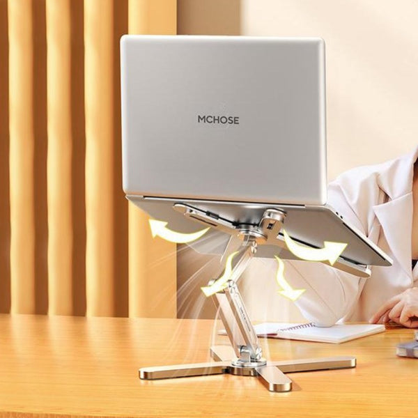 360° Rotating Cooling Foldable Laptop Stand